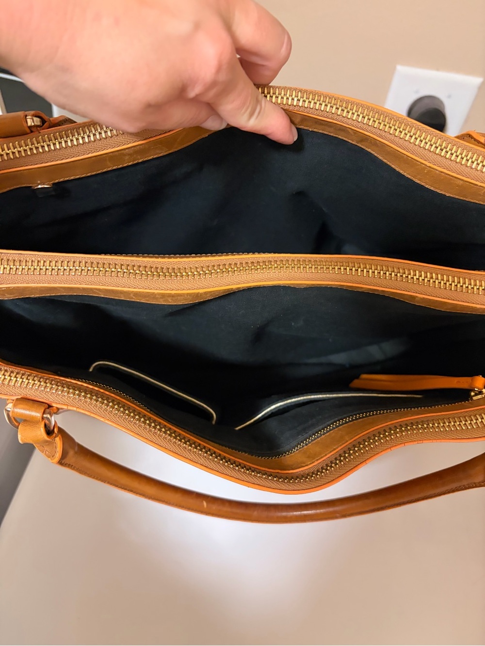 Coach Large Borough Edge Paint Leather Carryall Bag - A1493-30985 - Picture 5 of 10